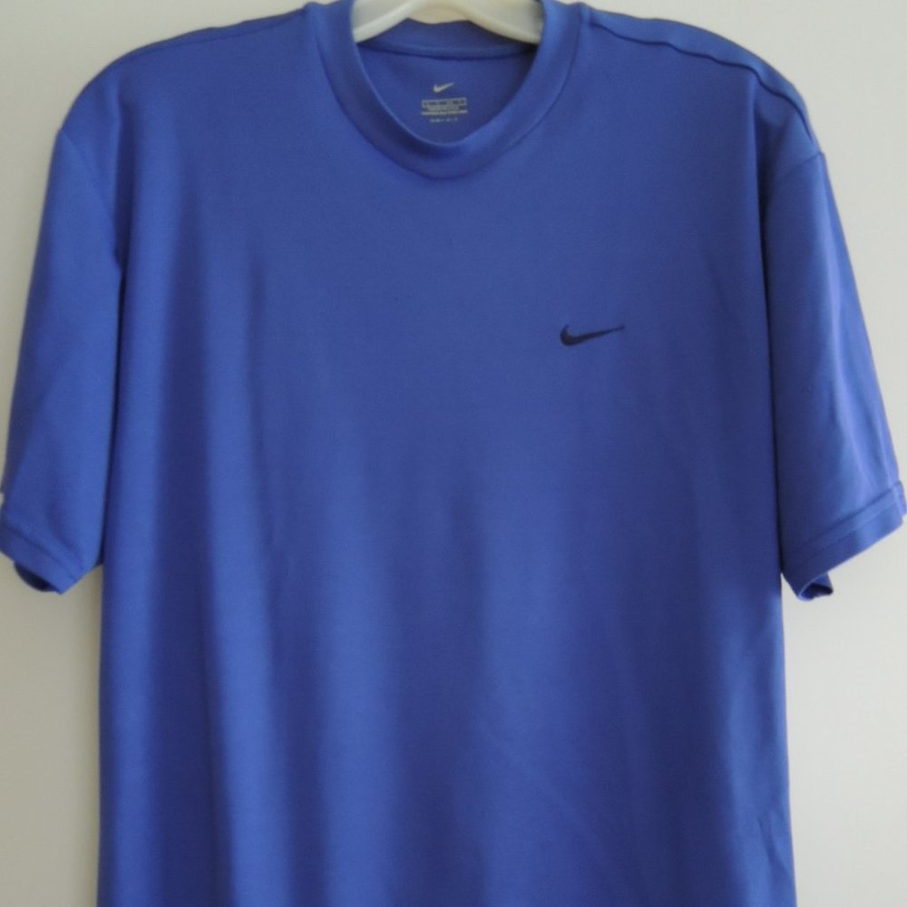 NIKE Training Shirt Mens Size S Athletic All Sports " Dri Fit " Royal Blue Top